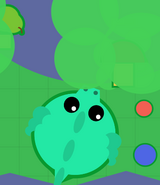 A Dragon eating a mushroom bush