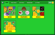 The user interface (UI) of the Shop from November 2024 to March 2025. Also previously used from c. 2020 to May 2021