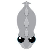 The unused head asset of the Knight Dragon