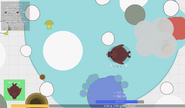 A Walrus sliding on the Ice.