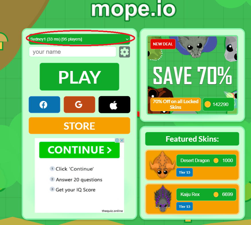 Mope.io - Game for Mac, Windows (PC), Linux - WebCatalog