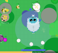 An Aqua Yeti roaring.