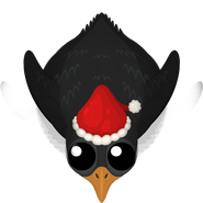 The Season 2 Winter Penguin while sliding