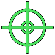 The green target used for the "Jump High" ability