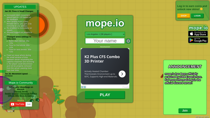 Click here to see new changes to the game.