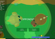 The Dark theme in the arena.