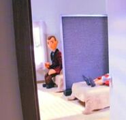 A quiet Clay with Bloberta after seeing her sob.