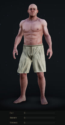 Male Body with all Sliders at Minimum