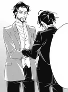 Sherlock arrêtant Hope pour le meurtre du comte Drebber