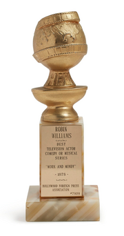 Robin Williams Golden Globe for Mork & Mindy 1978-79