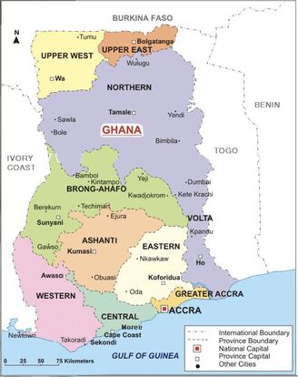 Ghana map 2020