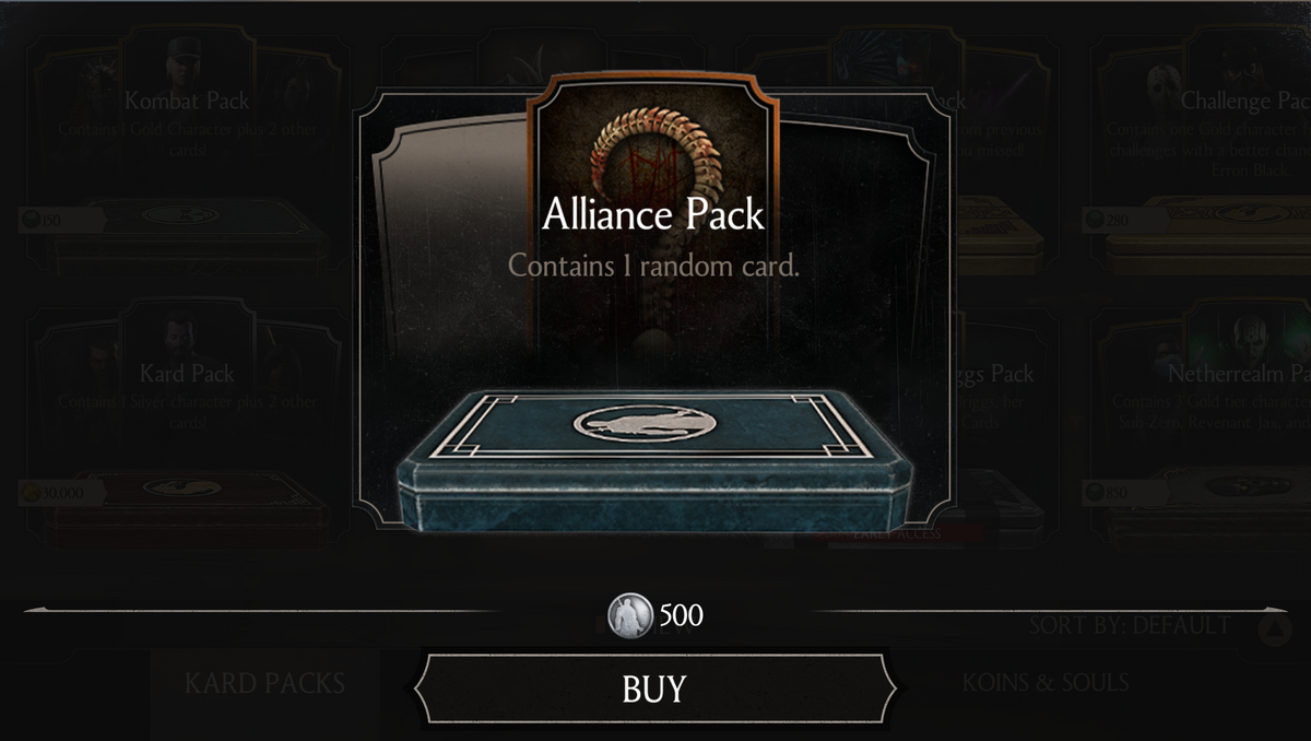 Alliance Pack, Mortal Kombat X Mobile Wikia
