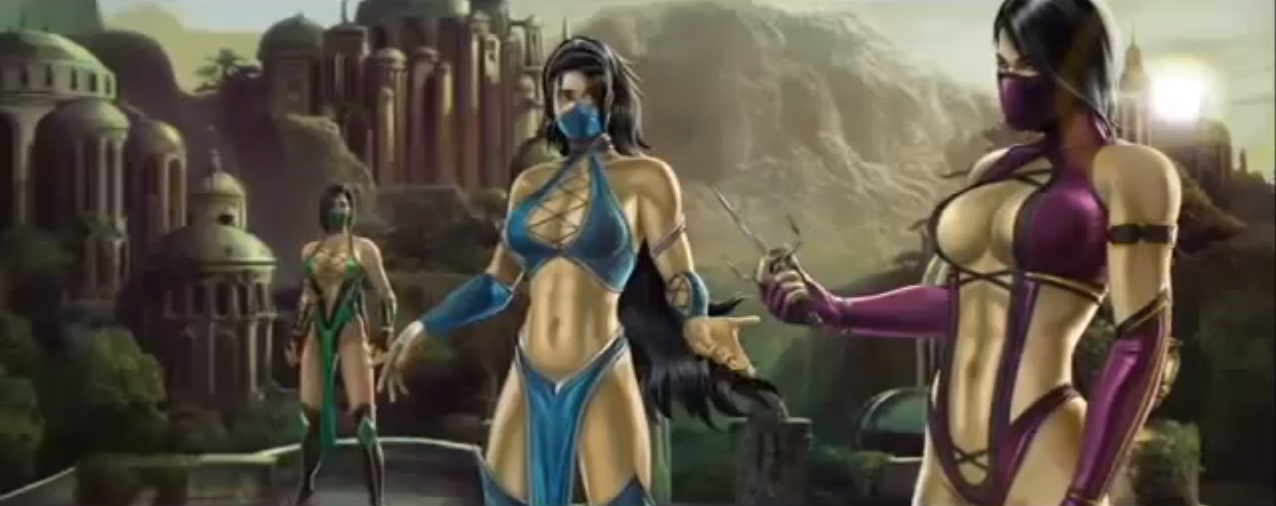 Shao Kahn e suas filhas.👨‍👧 - Galáxia Mortal Kombat