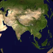 what Asia would look like from space, pre-War.