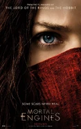 Mortal Engines - Poster.jpg (253 KB) Hester on the poster for Mortal Engines.