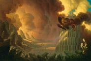 Tom on the original American cover of Mortal Engines.