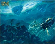 A limpet on the cover of Infernal Devices, by David Wyatt.