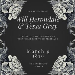 Tessa & Will's wedding invitation 01