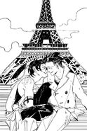 Malec in Paris, in front of the Eiffel Tower