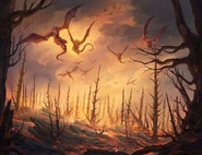 Endpaper art of Edom from the LitJoy Special Edition