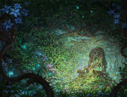 Endpaper art of the Seelie Court from the LitJoy Special Edition