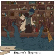 "The young apprentice thought he would make use of magic to quicken his tasks—but like apprentices, magic doesn't always behave as planned..."