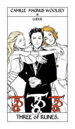 Tarot card, with Magnus and Woolsey