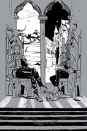 Sebastian & Clary on their thrones in Edom