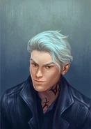 Portrait of Sebastian featured in the Italian edition