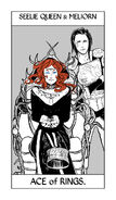 Tarot card, with the Seelie Queen