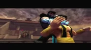 Liu Kang finaliza Shang Tsung matando-o ***Sub-Zero player