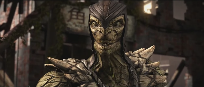 Reptille Mortal Kombat Personagem Boneco Estatueta