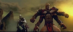 Quan Chi na luta do Armageddon.