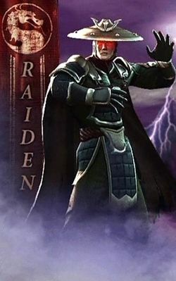 Raiden Deus ancião e os ataques de Shinnok