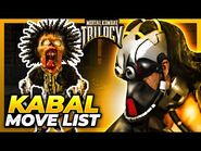 KABAL MOVE LIST - Mortal Kombat Trilogy (MKT)