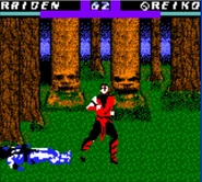 Pose de vitoria de Reiko