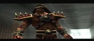 Shao Kahn diz para Liu Kang e Kung Lao seguirem-o.