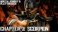 Mortal Kombat 9 (PS3) - Story Mode - Chapter 3 Scorpion Gameplay Playthrough