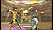 Sub-Zero Shao Kahn's kameo in Injustice