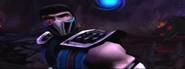 Sub-Zero pergunta a Kung Lao porque ele cortou o seu olho