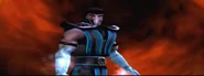 Sub-Zero diz a Liu Kang e Kung Lao que eles não podem ajudá-lo e manda enfrentar Goro partindo atrás de Scorpion