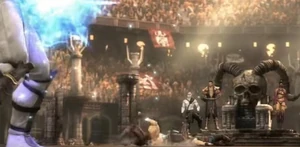 Quan Chi observa a luta