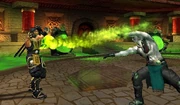 Quan Chi usando seu movimento Skull Toss contra  em .