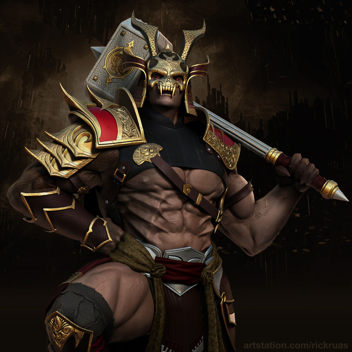 MK Art Tribute: Shao Kahn from Mortal Kombat II