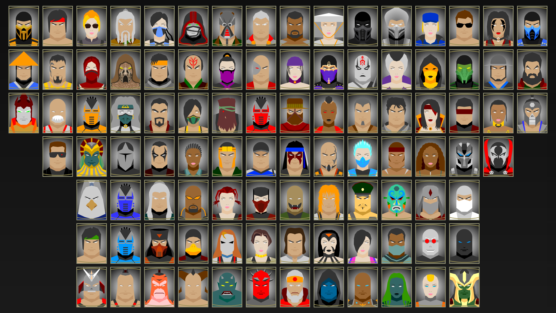 all mortal kombat characters names and pictures