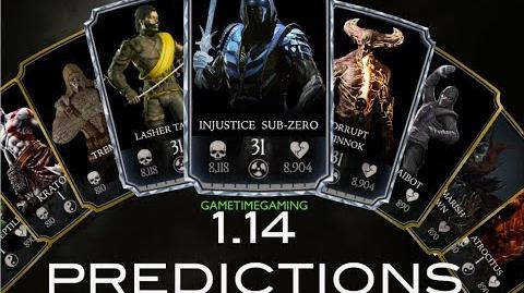 MKX MOBILE 1.14 UPDATE NEW CHARACTER PREDICTIONS!