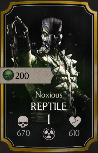 Reptile Noxious Mortal Kombat Mobile Wikia Fandom