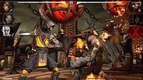Ultimate Mortal Kombat 3 - Fatality 1 - Scorpion on Make a GIF