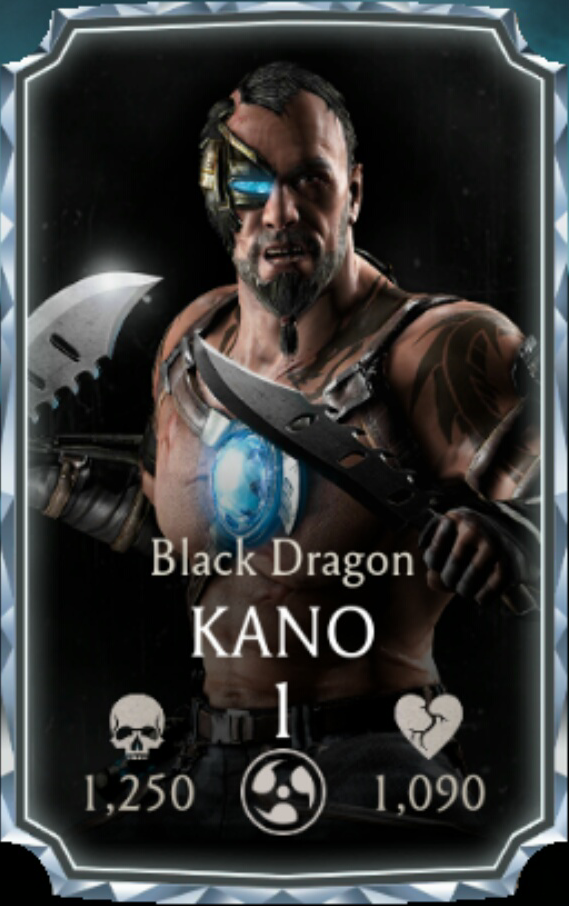 Kano/Black Dragon, Mortal Kombat Mobile Wikia