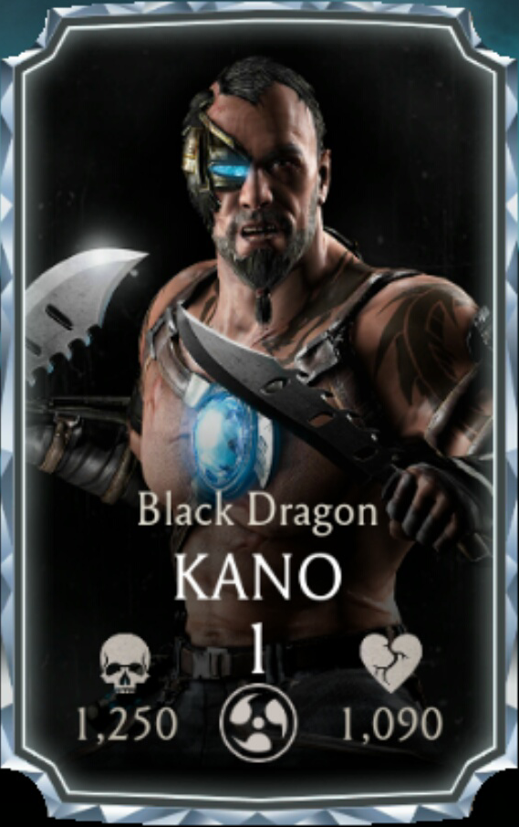 Kano the Black Dragon Member from the Mortal Kombat Series